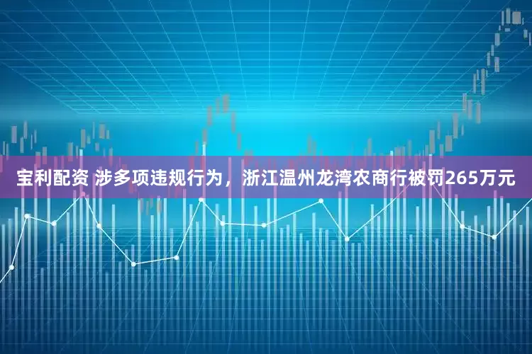 宝利配资 涉多项违规行为，浙江温州龙湾农商行被罚265万元